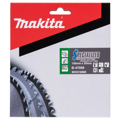 B-47058 - Ostrze Specialized Makita B-47058 150x20mm 60T - Zdjęcie 3