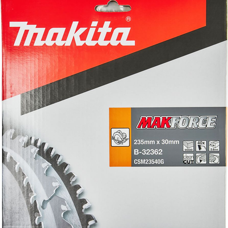 B-32362 - Tarcza piły tarczowej Makita Makforce B-32362 235 mm 40 zębów - Zdjęcie 3