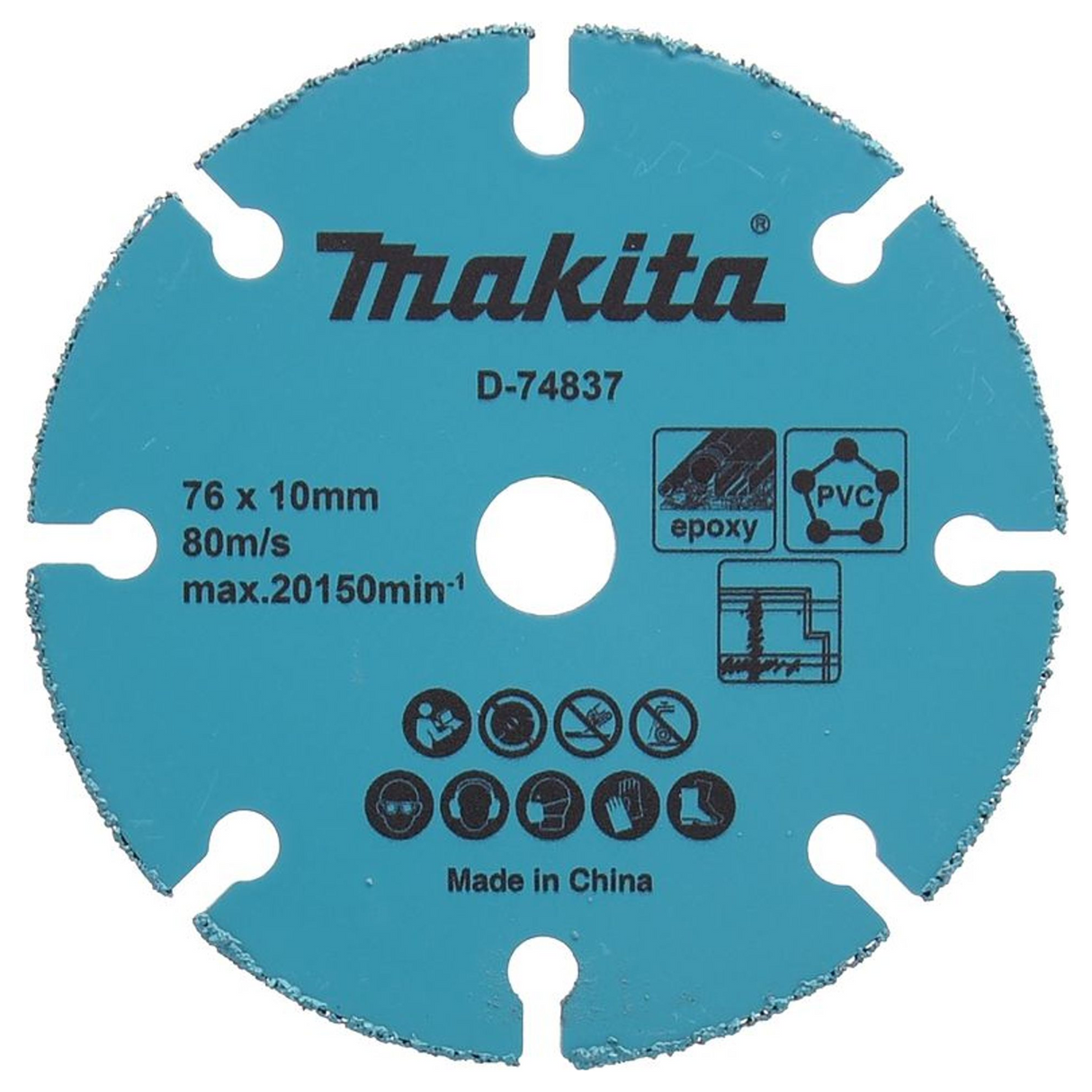 D-74837 - Tarcza tnąca z węglika wolframu Makita D-74837 76x10 mm - Zdjęcie 2