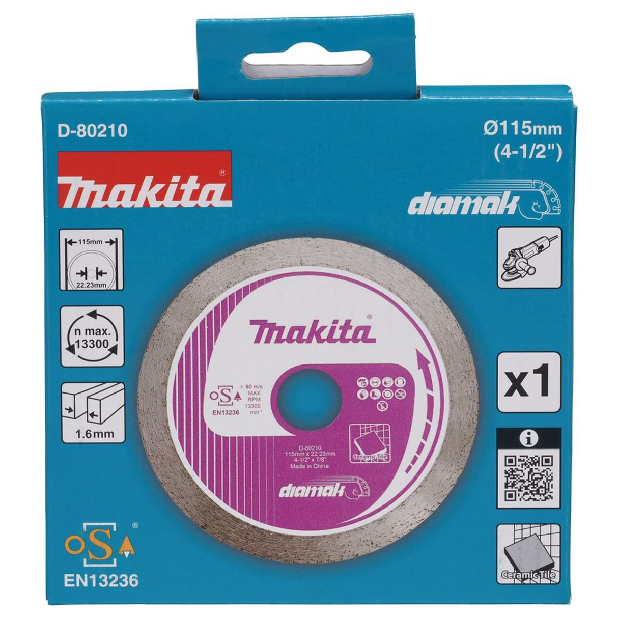 D-80210 - Tarcza diamentowa Makita D-80210 115 mm z koroną ciągłą - Zdjęcie 4
