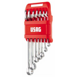 U02851745 – Zestaw 7 kluczy płasko-oczkowych USAG 285 J/DS7 8-19 mm