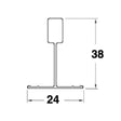 Collegamento Cipriani T24 Bianco 0,60 MT